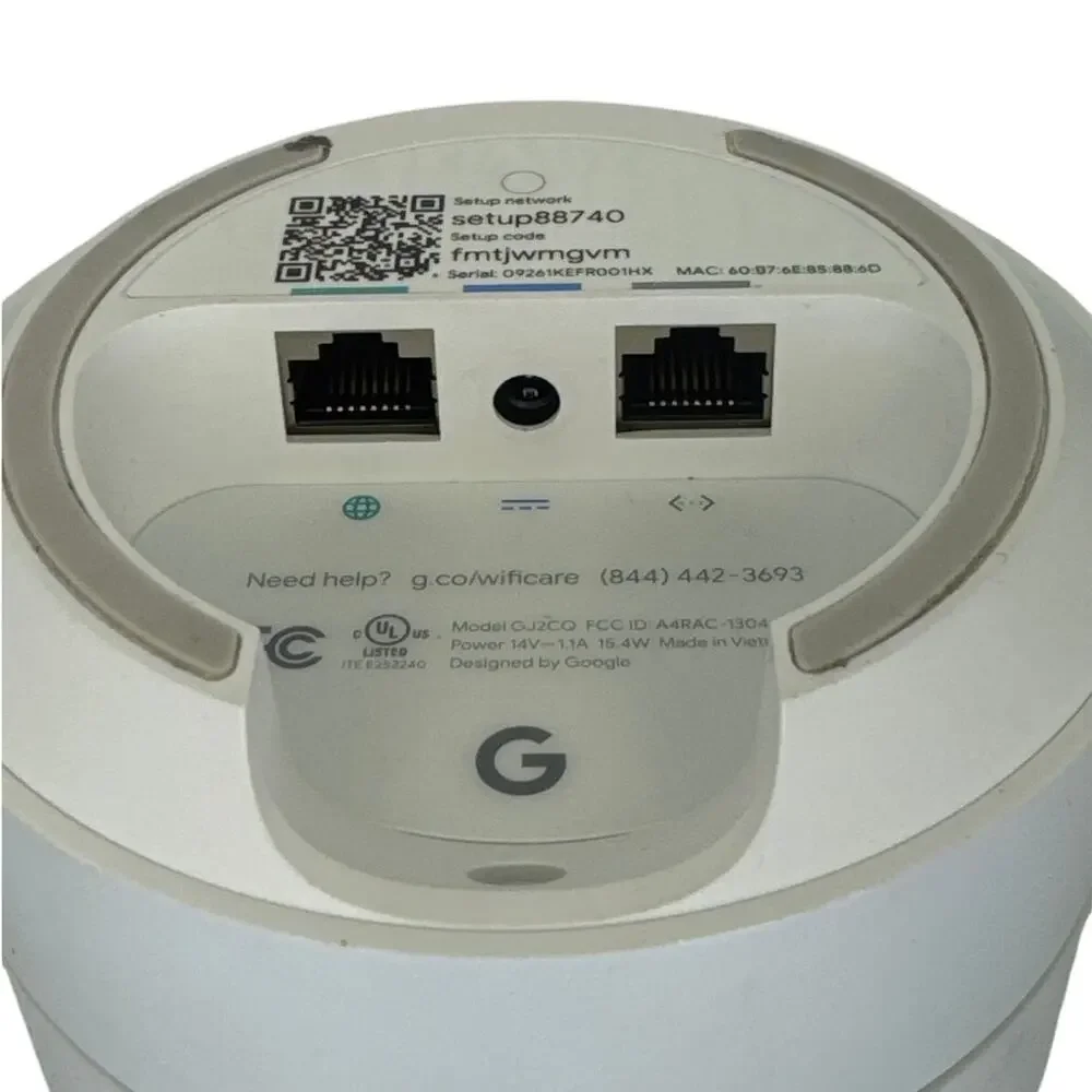 Google WiFi Mesh Router or Extender Dual-Band AC1200 Model GJ2CQ With Power